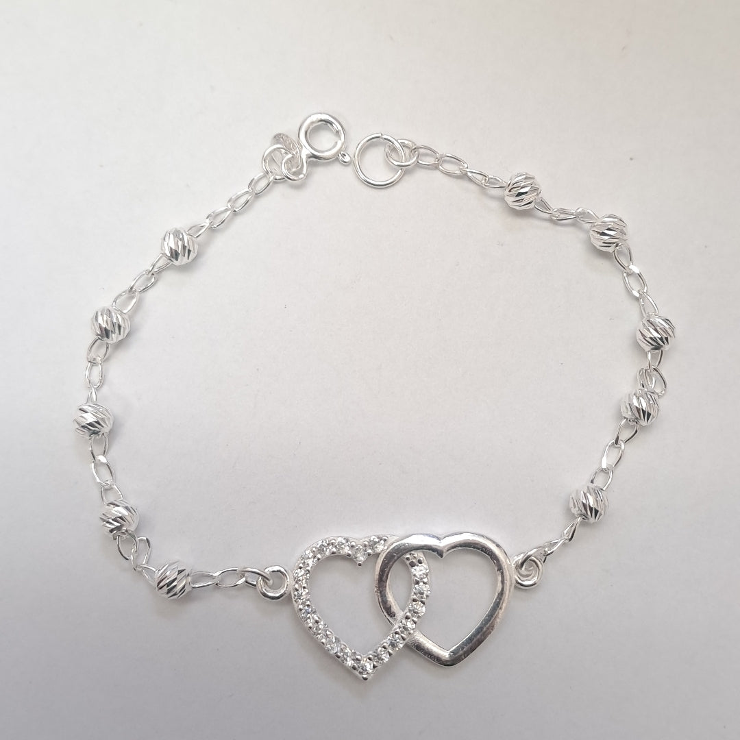 PULSERA TEJIDO TEJIDO ESPECIAL PLATA .925 18 CM 4.1 GR (NUEVO)