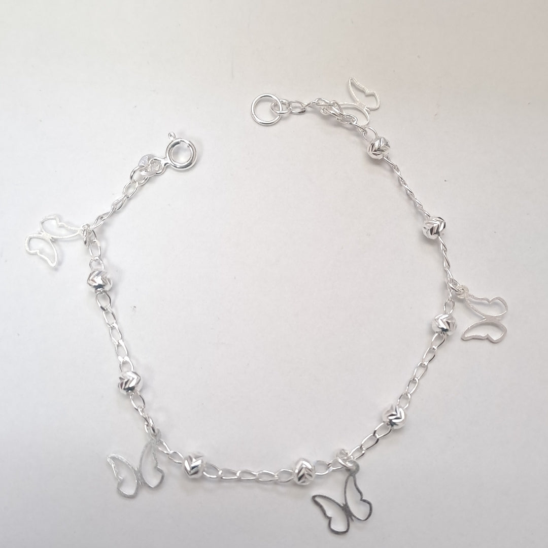 PULSERA TEJIDO ESPECIAL PLATA .925 18 CM 2.8 GR (NUEVO)