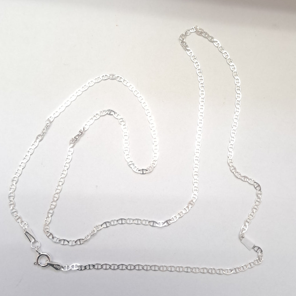 CADENA TEJIDO GUCHI PLATA .925 60 CM 3.7 GR (NUEVO)