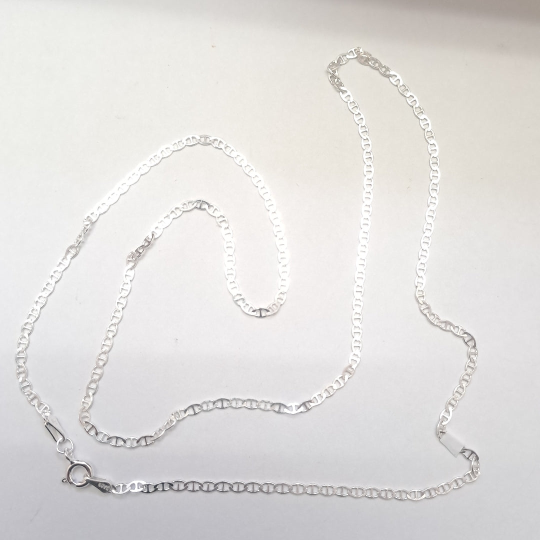 CADENA TEJIDO GUCHI PLATA .925 60 CM 3.7 GR (NUEVO)