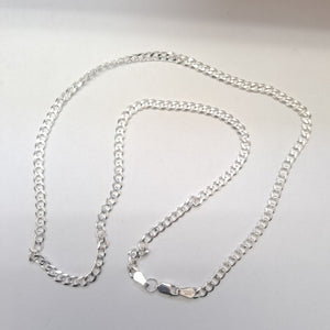 CADENA TEJIDO BARBADO PLATA .925 55 CM 12.8 GR (NUEVO)
