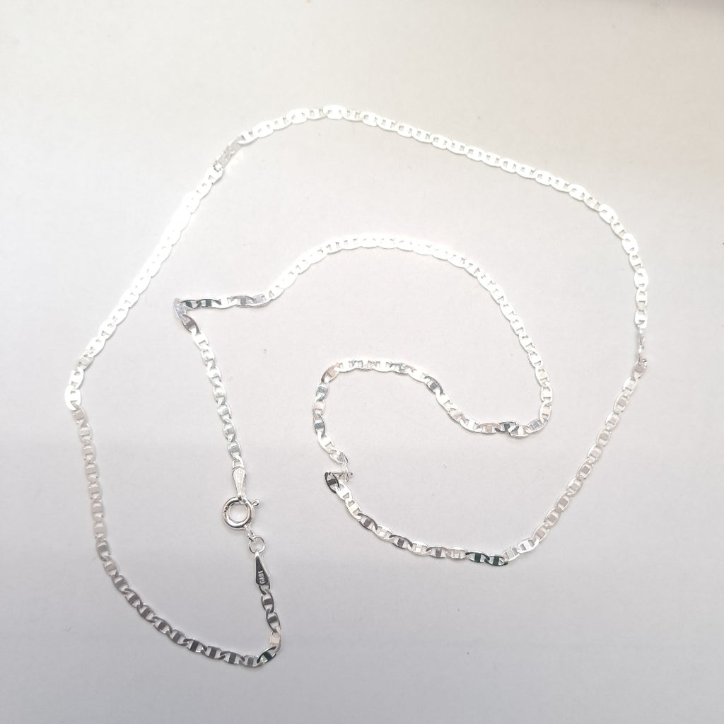 CADENA TEJIDO ESPEJO PLATA .925 55 CM 4 GR (NUEVO)