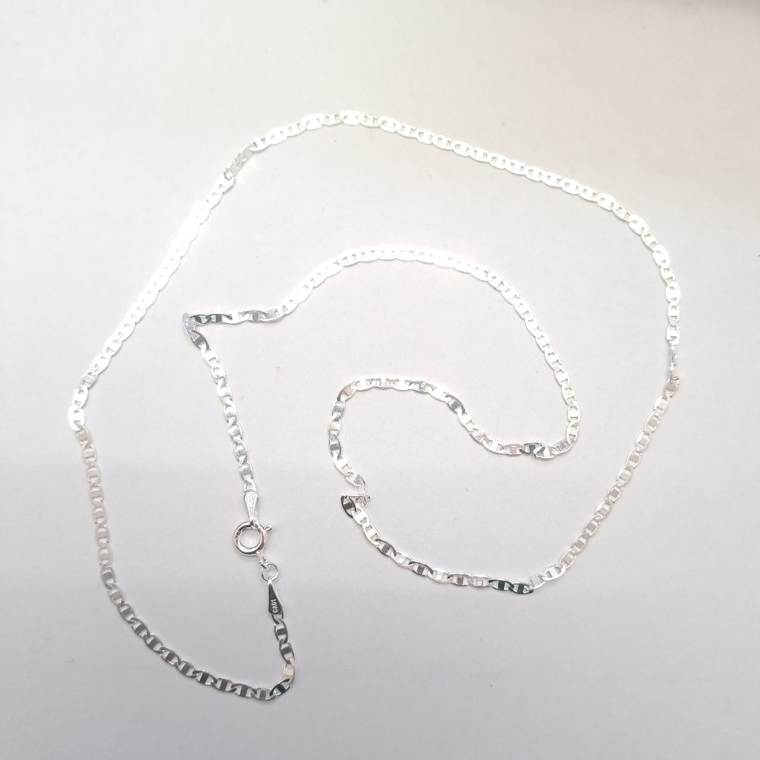CADENA TEJIDO ESPEJO PLATA .925 55 CM 4 GR (NUEVO)
