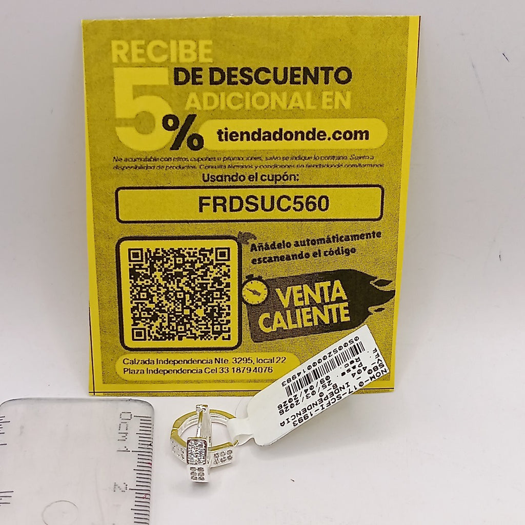 ARRACADAS C/CIRCONIAS PLATA .925 2.5 GR (NUEVO)