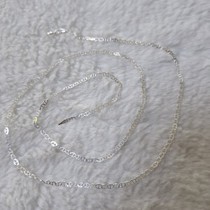 CADENA TEJIDO GUCHI PLATA .925 60 CM 3.7 GR (NUEVO)