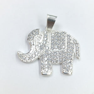 DIJE ELEFANTE C/CIRCONIAS PLATA .925 4.9 GR (NUEVO)