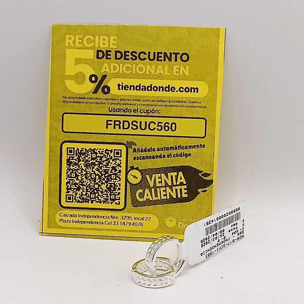 ARRACADAS PLATA .925 2.4 GR (NUEVO)