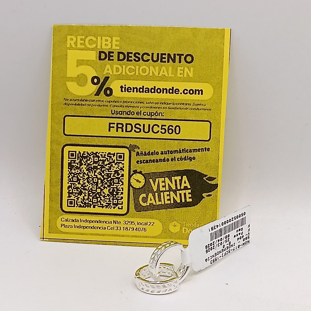 ARRACADAS PLATA .925 2.4 GR (NUEVO)