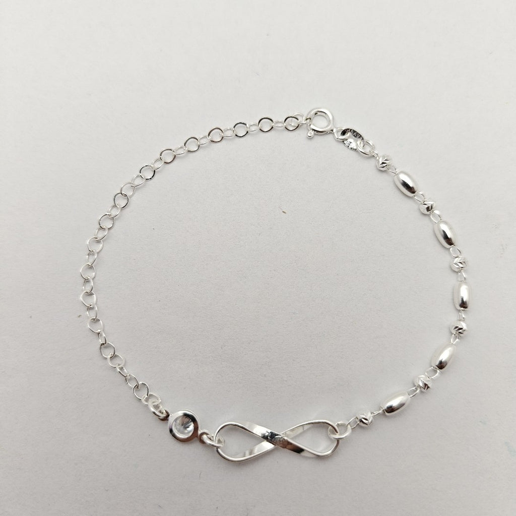 PULSERA TEJIDO ESPECIAL PLATA .925 18 CM 2.6 GR (NUEVO)