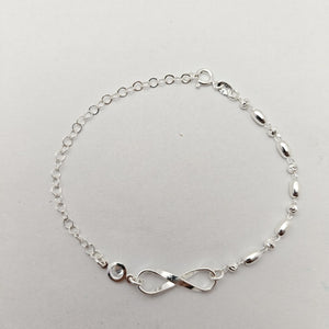 PULSERA TEJIDO ESPECIAL PLATA .925 18 CM 2.6 GR (NUEVO)