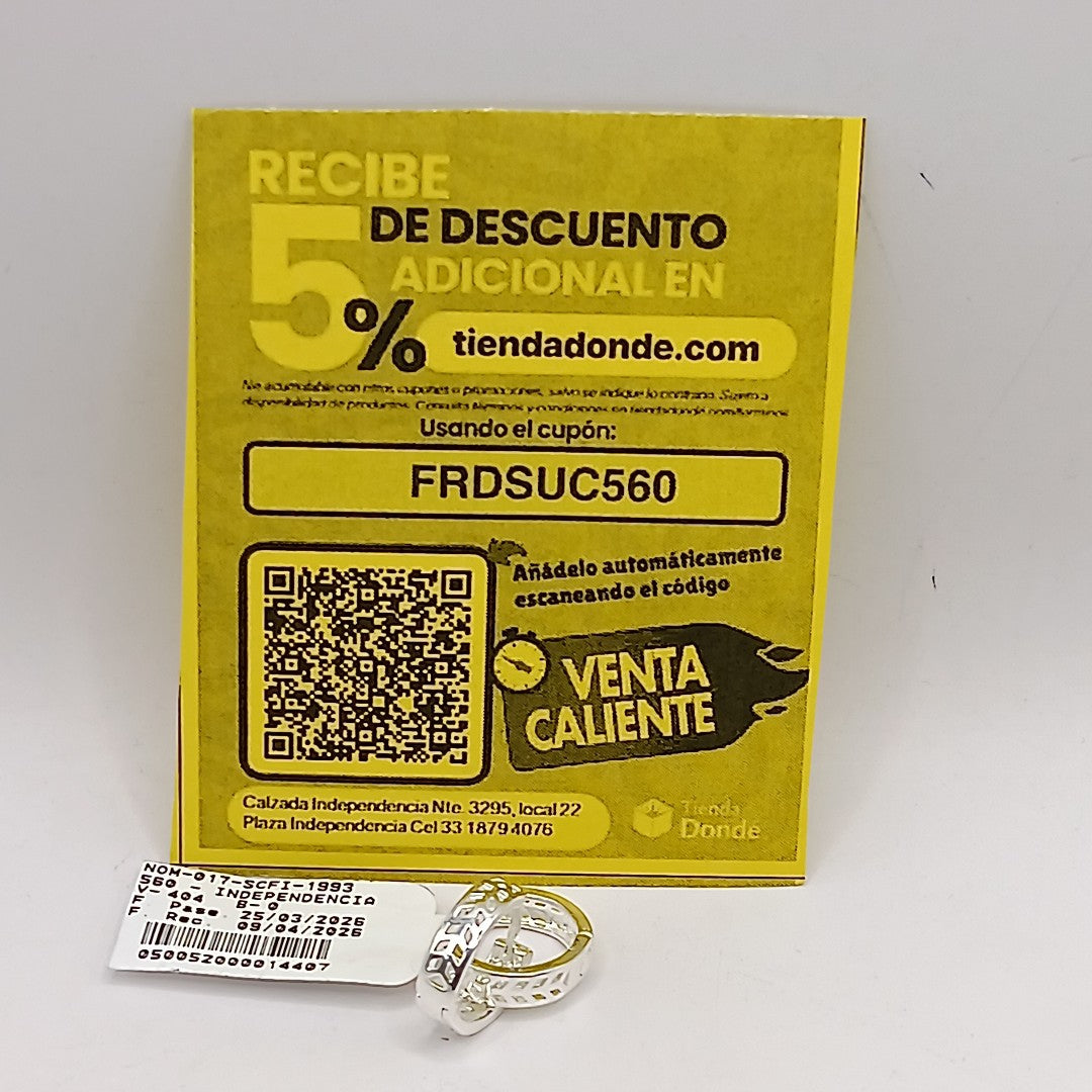 ARRACADAS PLATA .925 2.5 GR (NUEVO)