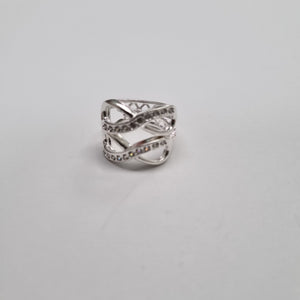 HUGGIES INFINITO CIRCONIAS PLATA .925 2.4 GR (NUEVO)