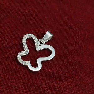 DIJE MARIPOSA C/CIRCONIAS PLATA .925 2.3 GR (NUEVO)