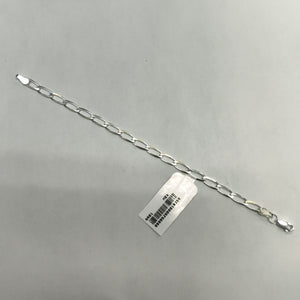 PULSERA TEJIDO ESLABONES PLATA .925 16 CM 3.1 GR (NUEVO)