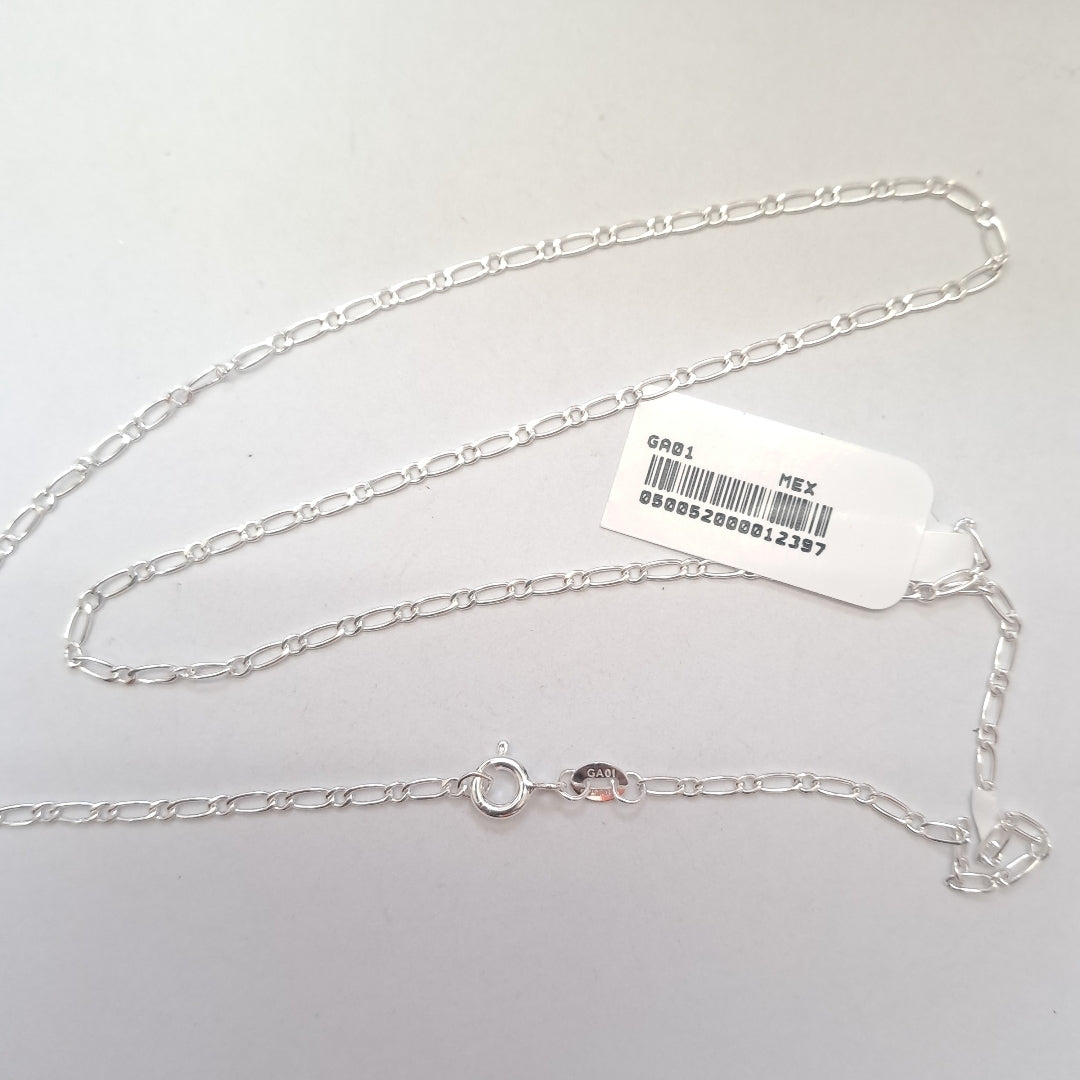 CADENA TEJIDO 1X1 PLATA .925 50 CM 3 GR (NUEVO)