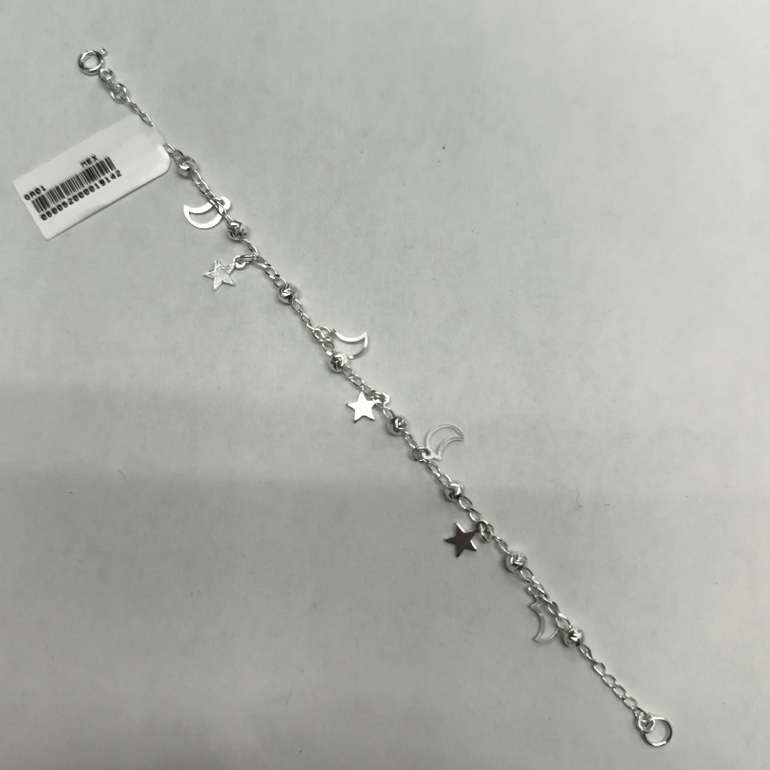 PULSERA TEJIDO TEJIDO ESPECIAL PLATA .925 18 CM 3.1 GR (NUEVO)