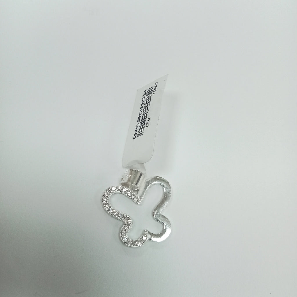 DIJE MARIPOSA C/CIRCONIAS PLATA .925 2.3 GR (NUEVO)