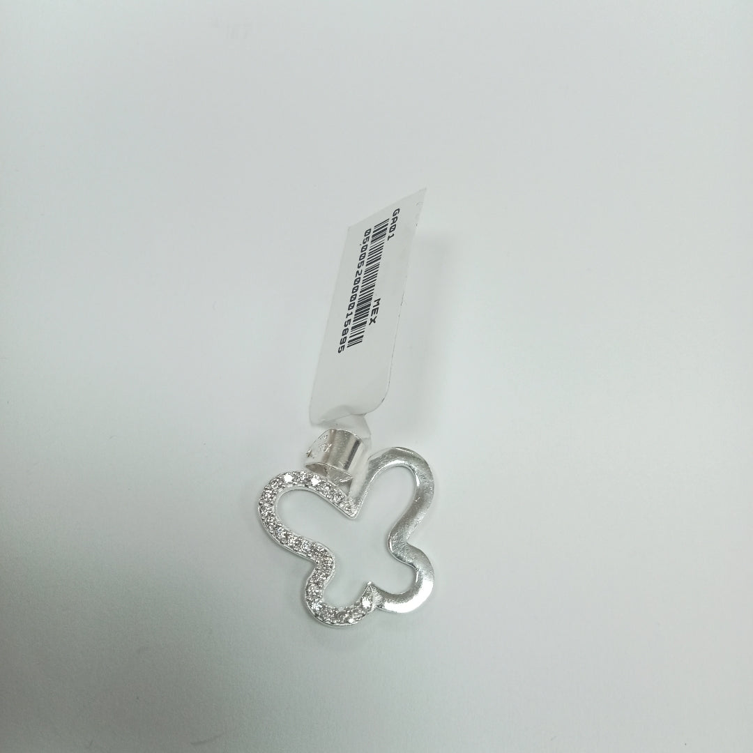 DIJE MARIPOSA C/CIRCONIAS PLATA .925 2.3 GR (NUEVO)