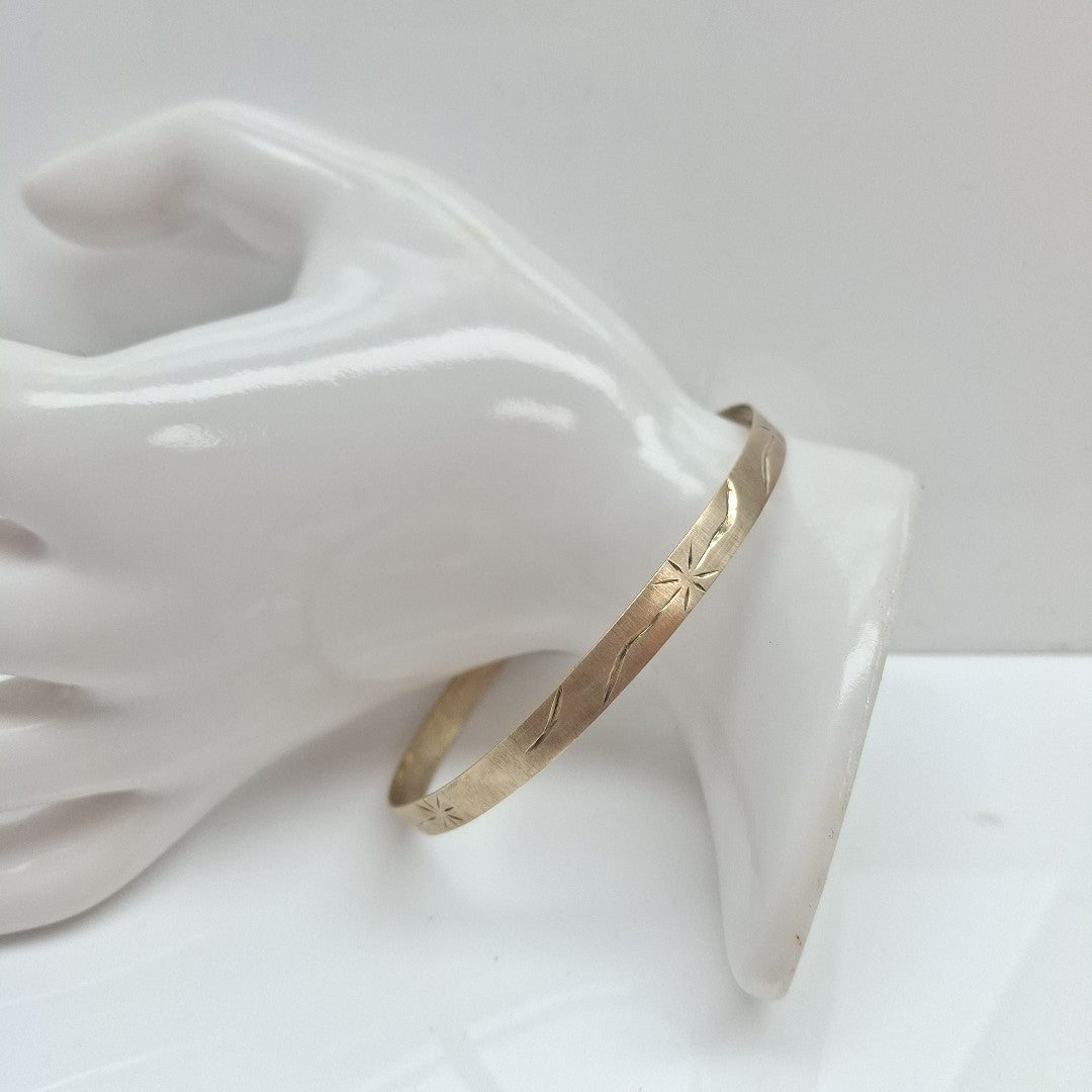 PULSERA RIGIDA ORO 10 K 8,00 GRMS (SEMINUEVO)