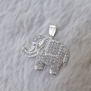 DIJE ELEFANTE C/CIRCONIAS PLATA .925 5.3 GR (NUEVO)