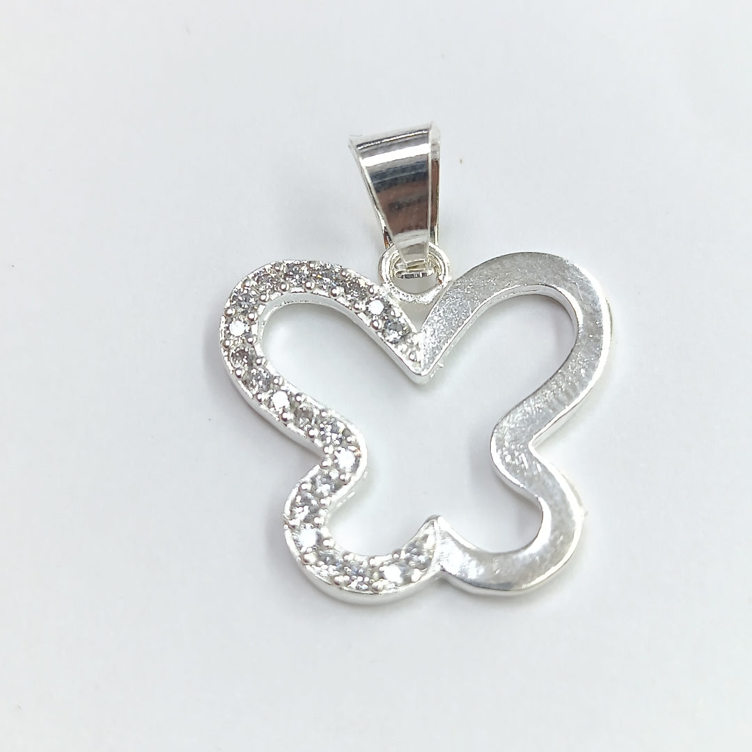 DIJE MARIPOSA C/CIRCONIAS PLATA .925 2.3 GR (NUEVO)