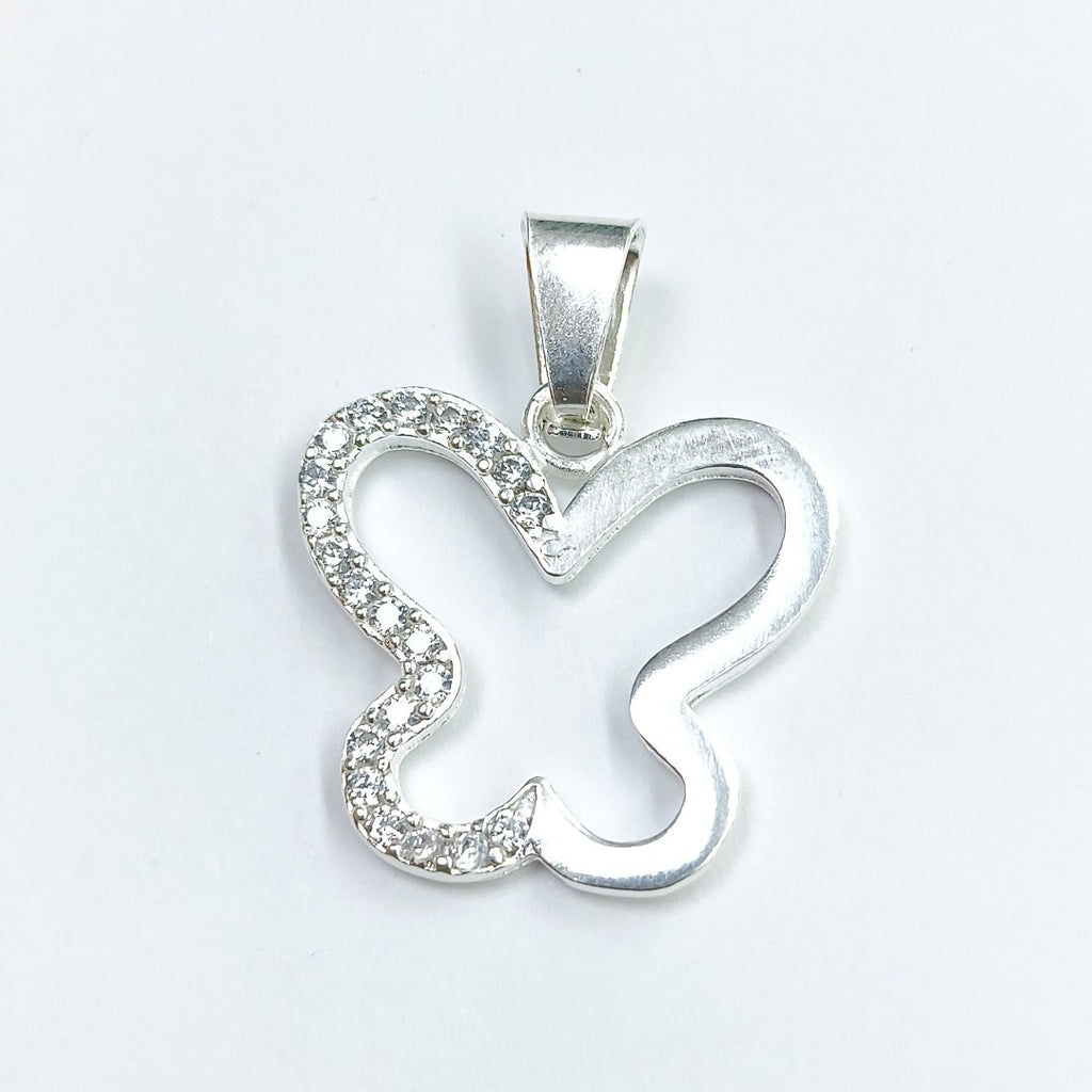 DIJE MARIPOSA C/CIRCONIAS PLATA .925 2.4 GR (NUEVO)
