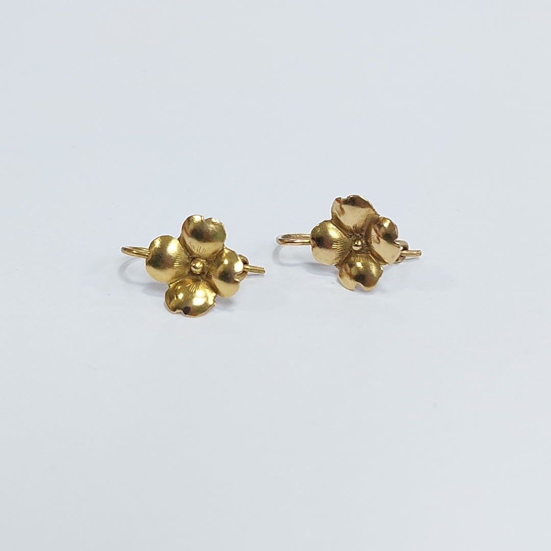 ARETES PAR ORO 8 K 1.1 GRMS (SEMINUEVO)