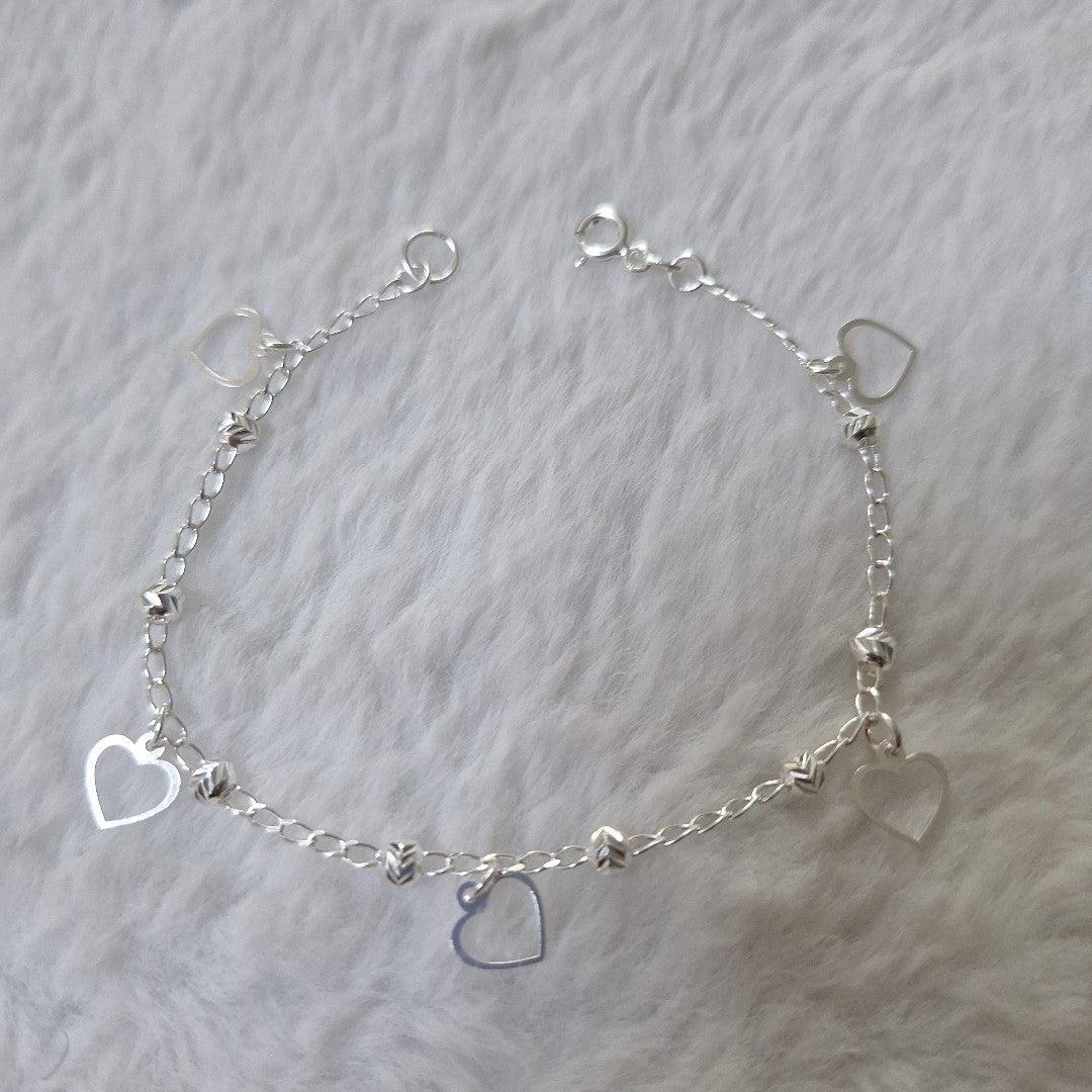 PULSERA TEJIDO ESPECIAL PLATA .925 18 CM 2.7 GR (NUEVO)