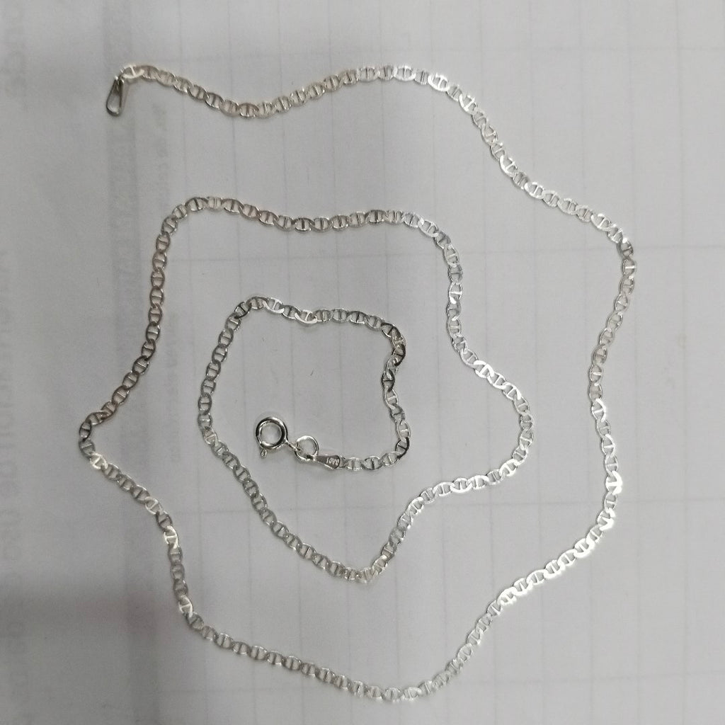 CADENA TEJIDO GUCHI PLATA .925 60 CM 3.8 GR (NUEVO)