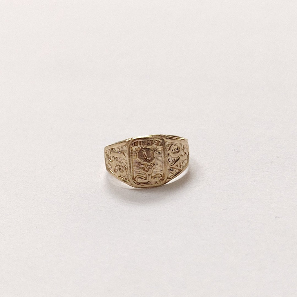 ANILLO DE GRADUACIÓN ORO 10 K 1,10 GRMS (SEMINUEVO)