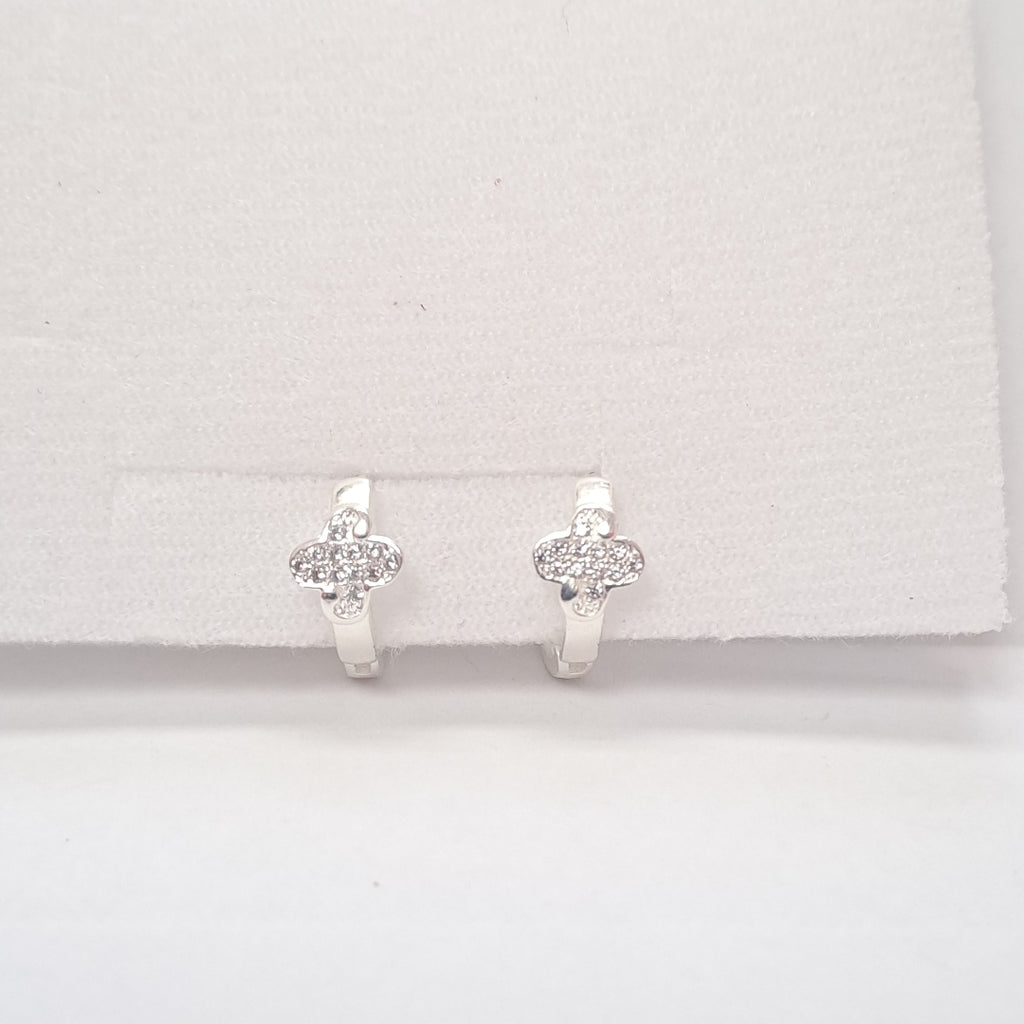 ARRACADAS C/CIRCONIAS PLATA .925 1.9 GR (NUEVO)