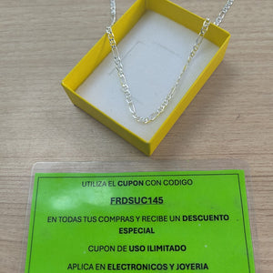 CADENA TEJIDO MARINERO PLATA .925 55 CM 7.9 GR (NUEVO)