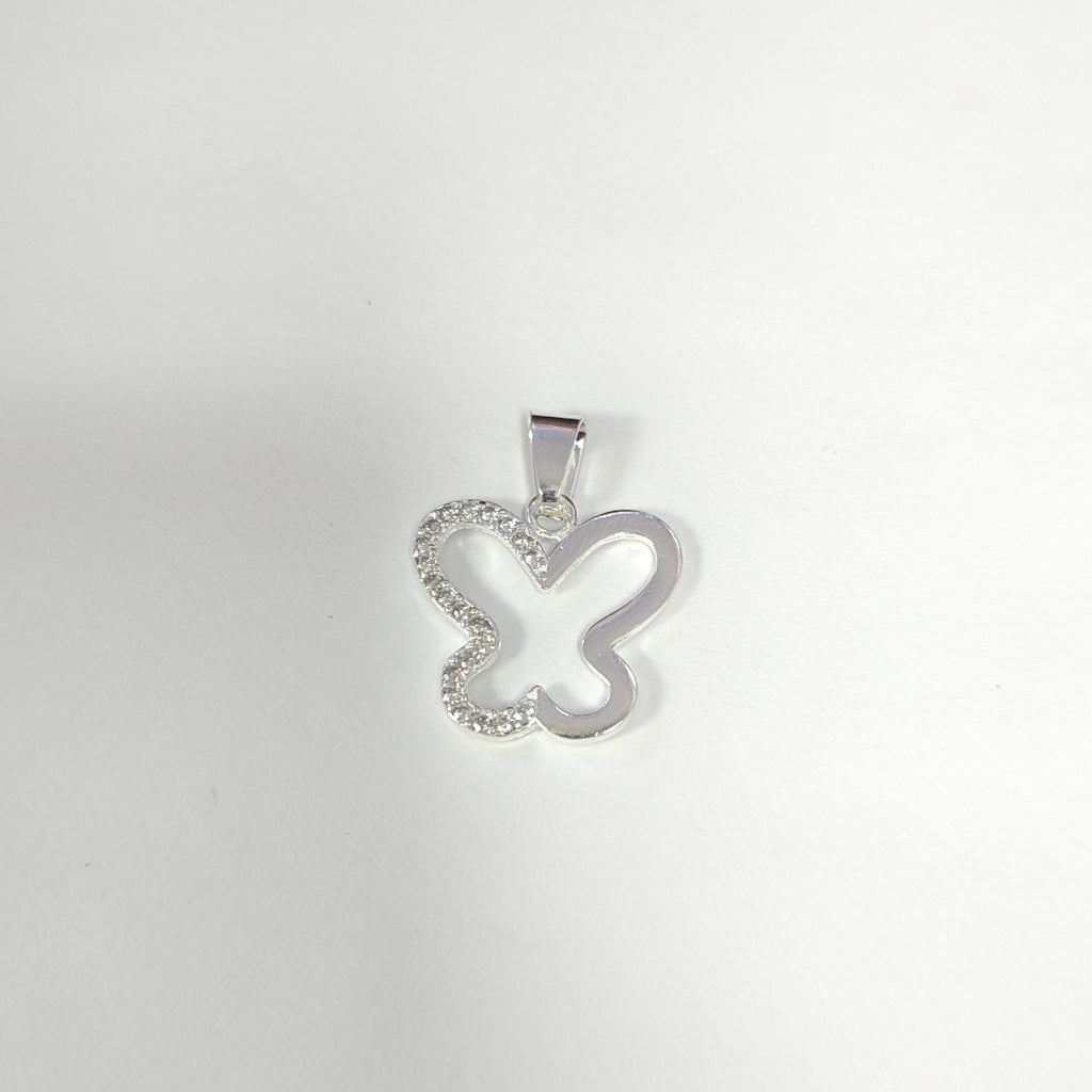 DIJE MARIPOSA C/CIRCONIAS PLATA .925 2.3 GR (NUEVO)