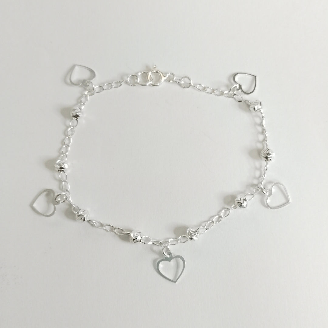 PULSERA TEJIDO ESPECIAL PLATA .925 18 CM 2.6 GR (NUEVO)