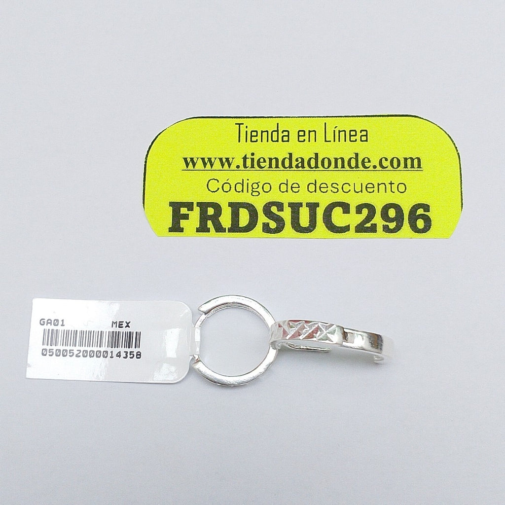 ARRACADAS LABRADAS PLATA .925 3.3 GR (NUEVO)