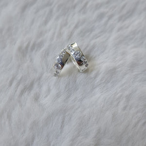 ARRACADAS C/CIRCONIAS PLATA .925 2.1 GR (NUEVO)