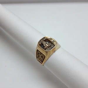 ANILLO DE GRADUACIÓN ORO 14 K 5,50 GRMS (SEMINUEVO)
