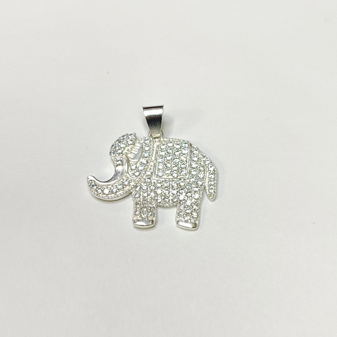 DIJE ELEFANTE C/CIRCONIAS PLATA .925 5.1 GR (NUEVO)
