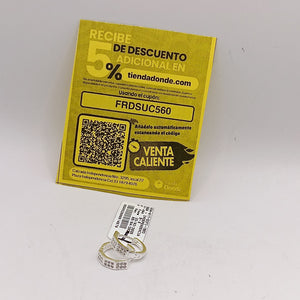 ARRACADAS C/CIRCONIAS PLATA .925 2.5 GR (NUEVO)