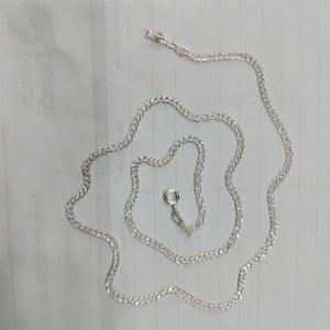 CADENA TEJIDO ESLABONES PLATA .925 55 CM 4 GR (NUEVO)
