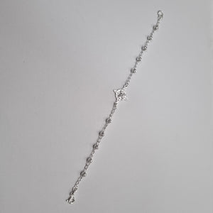 PULSERA TEJIDO ESPECIAL PLATA .925 18 CM 2.9 GR (NUEVO)