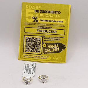 ARRACADAS C/CIRCONIAS PLATA .925 1.9 GR (NUEVO)