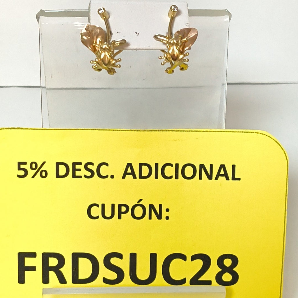ARETES PAR ORO 10 K 4,80 GRMS (SEMINUEVO)