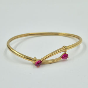 PULSERA RIGIDA ORO 14 K 7.5 GRMS (SEMINUEVO)