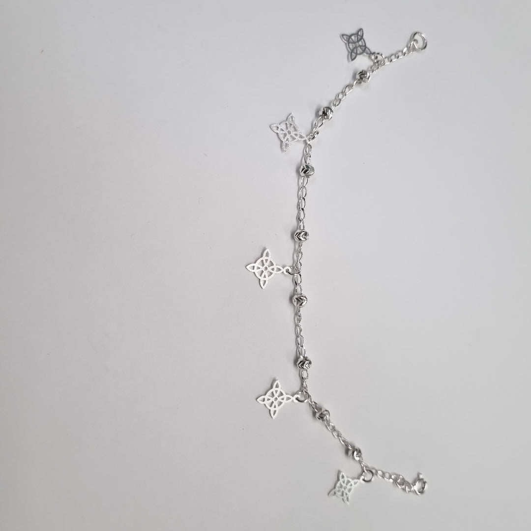 PULSERA TEJIDO ESPECIAL PLATA .925 18 CM 3.2 GR (NUEVO)