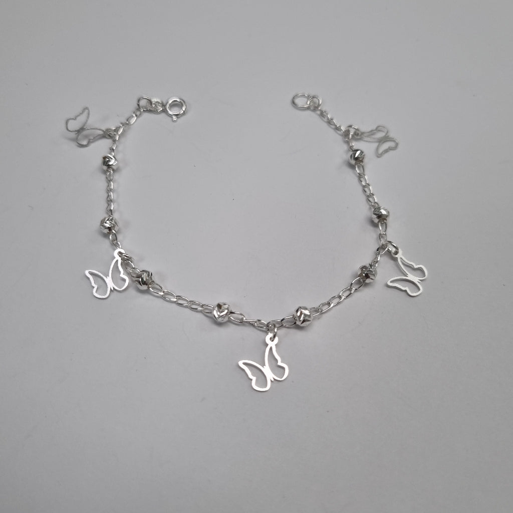 PULSERA TEJIDO ESPECIAL PLATA .925 18 CM 2.8 GR (NUEVO)
