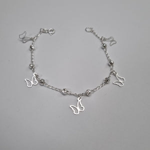 PULSERA TEJIDO ESPECIAL PLATA .925 18 CM 2.8 GR (NUEVO)