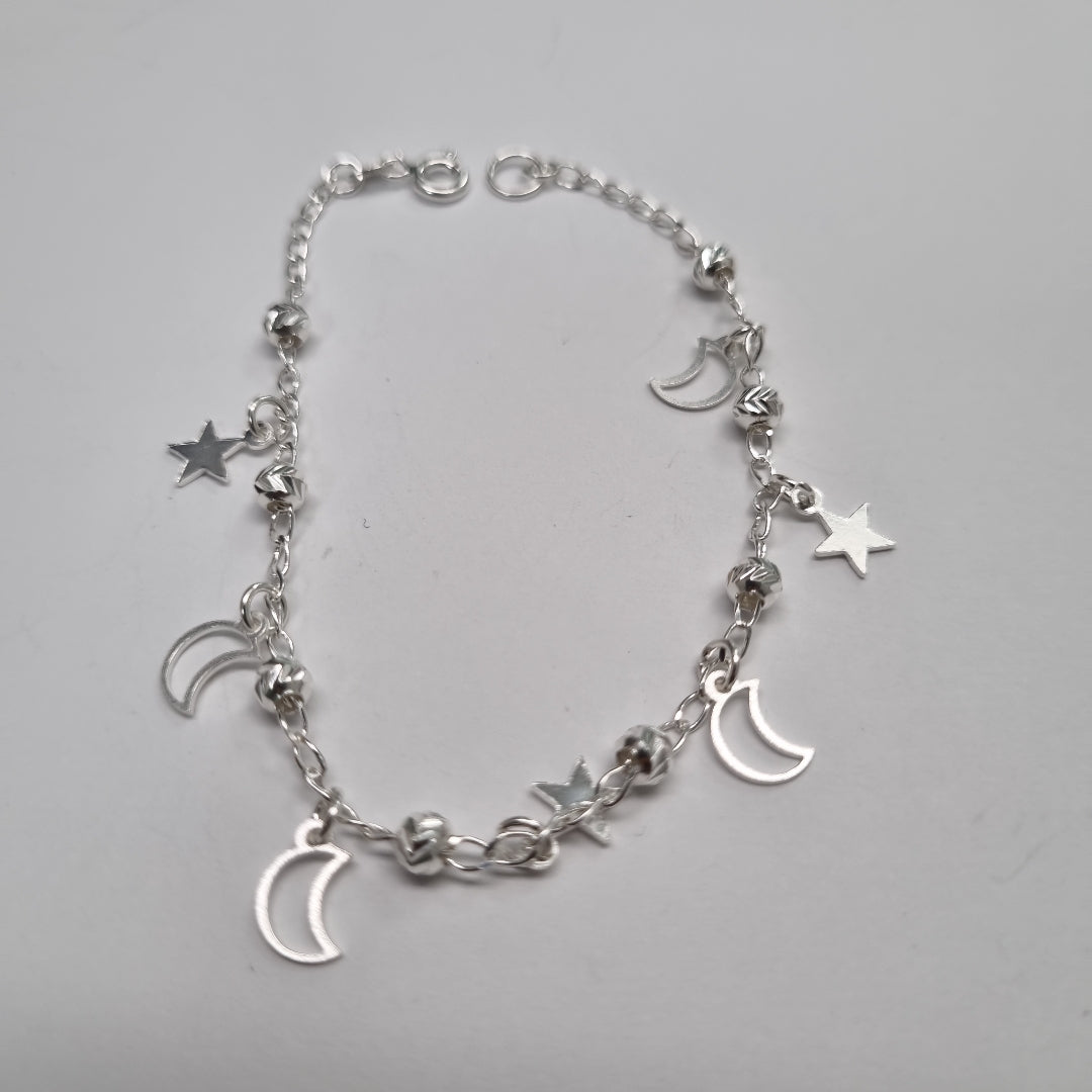 PULSERA TEJIDO TEJIDO ESPECIAL PLATA .925 18 CM 3.1 GR (NUEVO)