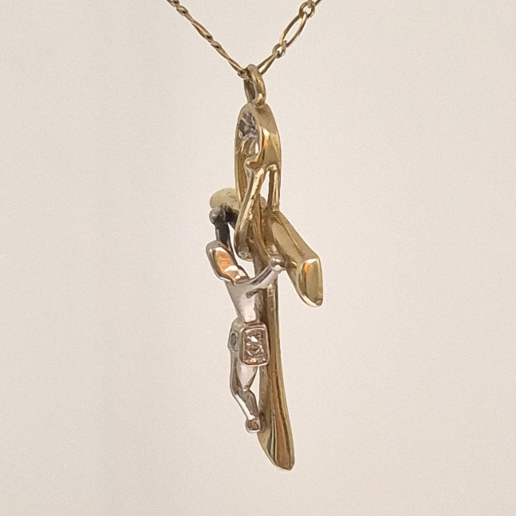 CRUCIFIJO ORO,RODIADO 14 K 6,10 GRMS (SEMINUEVO)