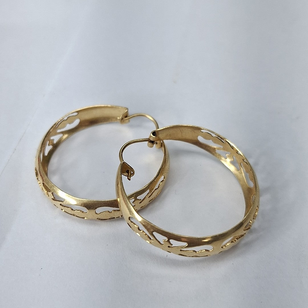 ARRACADAS PAR ORO 14 K 3,90 GRMS (SEMINUEVO)